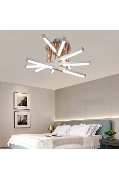 Alessandro DESIGN Lustra LED cu Telecomanda LT182/5WH, 68W, 5 Elemente, Lumin...