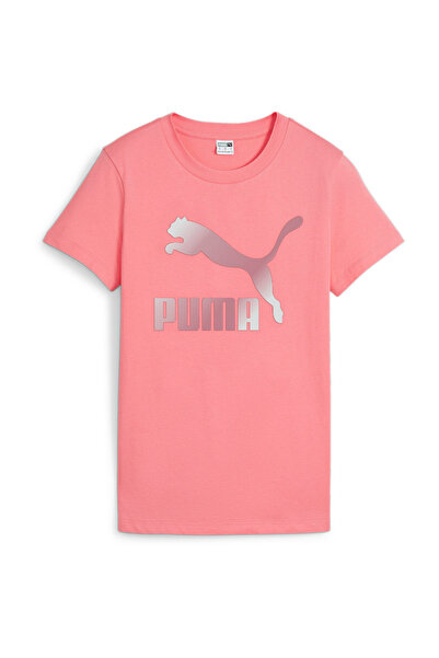 Puma Дамска тениска Pink Classics Shiny Logo -62559726