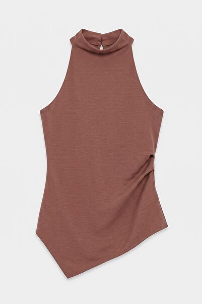 BSL Dik Halter Yakalı Bluz