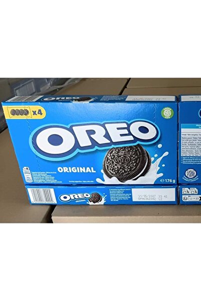 Oreo original biscuiti cu crema 176g pachet 5 bucati