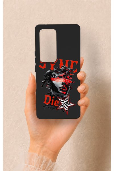 Vip Case حافظة سيليكون متوافقة مع هاتف Vivo V30 من نوع Sync Die Patterned
