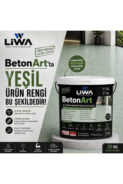 liwa yapı kimyasalları Liwa BetonArt Jel Kıvamlı Kendiliğinden Yayılan Dekora...