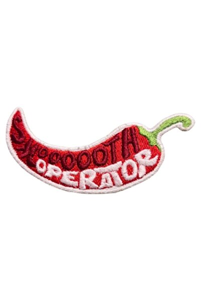 OEM Patch textil brodat termoadeziv în formă de ardei iute 'Smooth Operator' ...