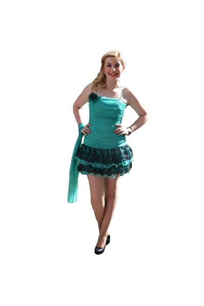OEM Rochie rafinata , scurta din organza si dantela neagra