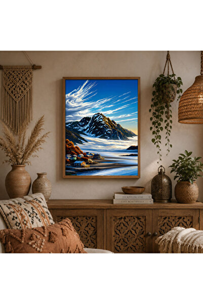 alphobitasarım The Most Enchanting Blue of the Sky, the Splendor of Snowy Pea...