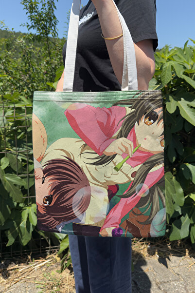 ZipZap Clannad: after Story V2 Summer Winter Double Sided Canvas Print Tote B...