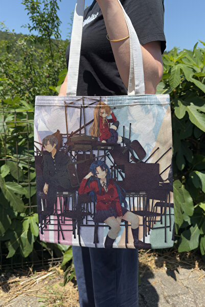 ZipZap Toradora! V3 Summer and Winter Double-Sided Canvas Print Tote Bag Anim...