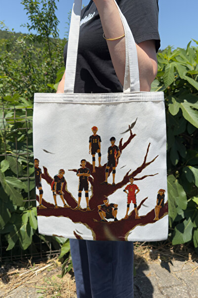 ZipZap Haikyuu V5 Summer and Winter Double-Sided Canvas Print Tote Bag Anime Bag