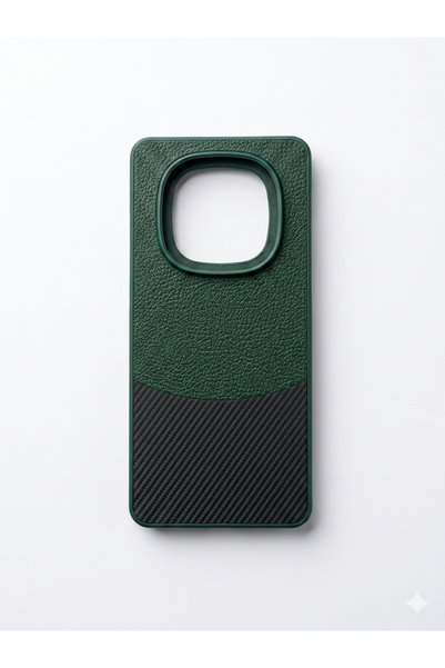 kılıfınbenden Redmi Note 14 Pro (5G-4G) Leather Patterned Green Case