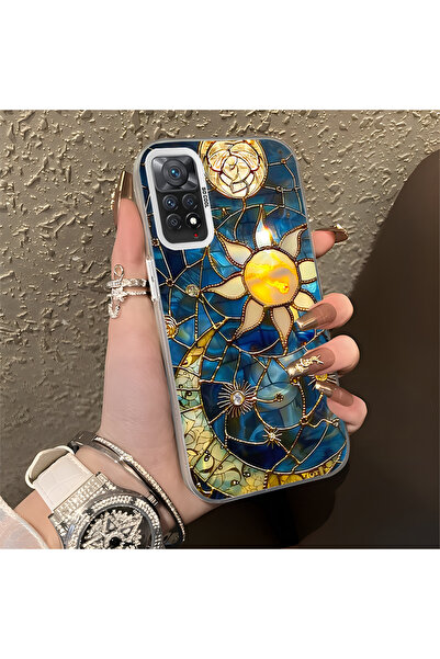 ARTISHELL Redmi Note 11 Pro 4G/5G Uyumlu Güneş ve ay desenli lens korumalı te...