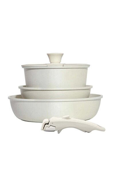 goldmann Cookware set GM-1005, 1.9L/3.5L/3.9L, 5 pieces, marbled interior, re...