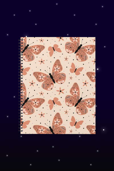 KELEBEK -BASKILI TASARIM DEFTER