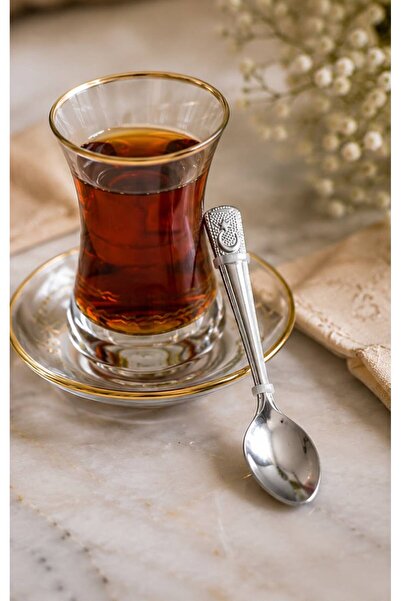 Generic Brand Set of 6 Flag Patterned Teaspoons