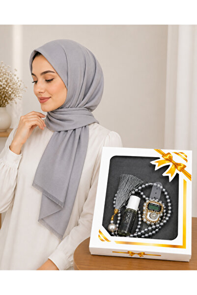 YAVUZ TRED HOME Headscarf, Prayer Beads, Zikirmatik Essence Gift Set
