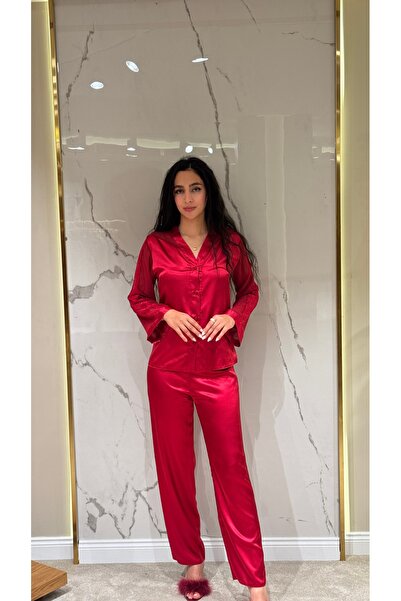 DAWN LİNE 6 Parça Saten Kolları Transparan Gecelik Sabahlık Pijama Takımı | Ş...