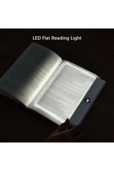 Choice WHITE Book Light, Led Lights, Rechargeable LED Flat Book Lights，3 Colo...
