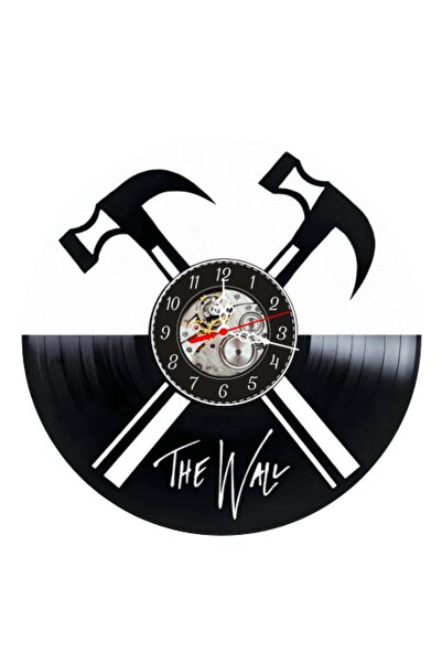 OEM Ceas de perete decorativ din disc de vinil, model Pink Floyd The Wall, ci...