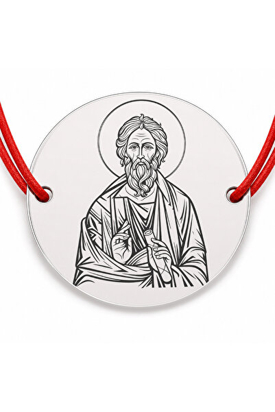 Simoshop Brățară argint 925 cu Sfântul Andrei, șnur reglabil