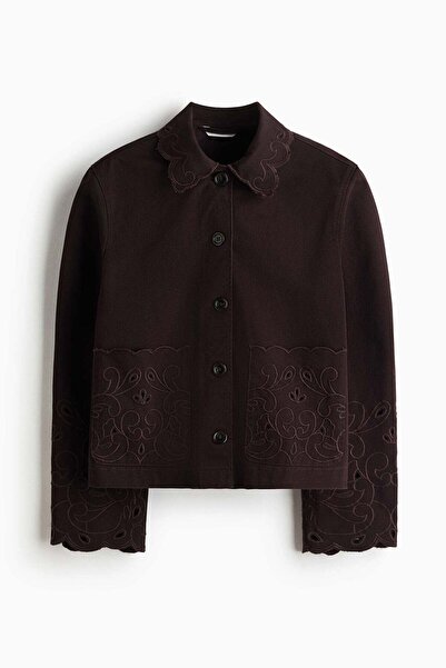 H&M Broderie anglaise twill jacket