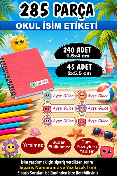Kt Grup Okul Kalem Defter Etiketi Minecraft Temalı İsimli Etiket 8 Figür 285 ...