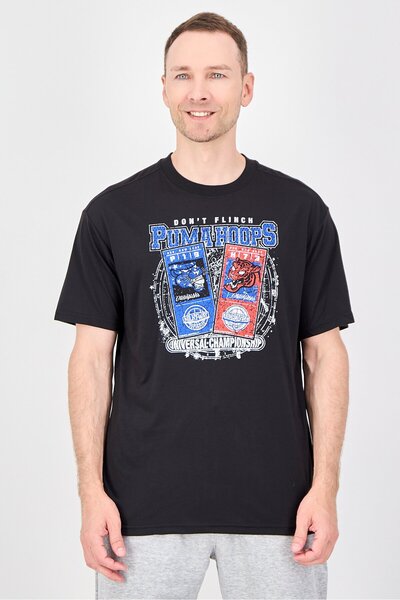 Puma Men Sportswear Fit Short Sleeve Outdoor T-Shirt, Black