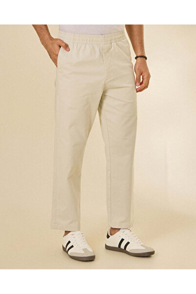 REDTAG Men Beige Pull On Pants