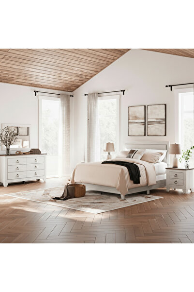 Ashley Furniture غرفة نوم لايمير كوين المبطنة
