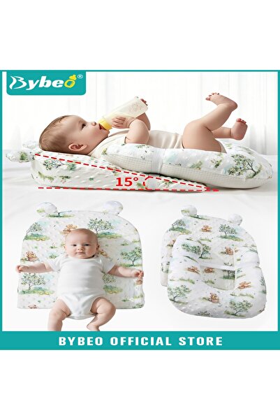 BYBEO Baby Wedge Pillow, Newborn Nursing Pillows, Ergonomic Anti Vomiting Pil...