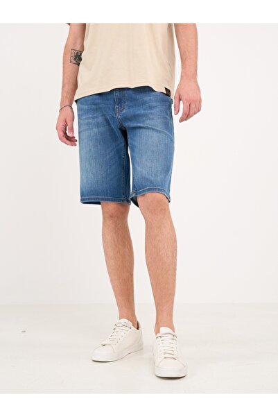 Kenvelo - Bermude barbat din denim cu buzunare oblice