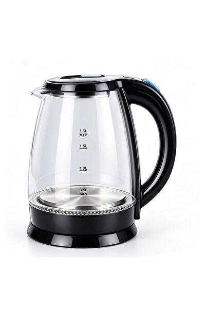 Generic Brand Electric Glass Kettle, High Boron Glass, 360° Turnable Base, Ho...