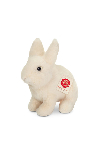 TEDDY HERMANN Iepure de pluș cremos, așezat, de 20 cm, mascotă pentru copii