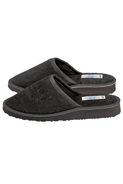 Slipper Γυναικεία απορροφητικά μαύρα βαμβακερά ελληνικά