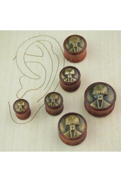 İmgePiercing Ahşap Alien Tünel Piercing 6mm