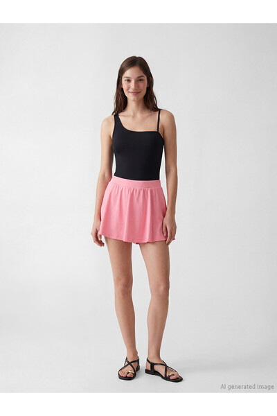LC Waikiki Peak New Season Women's Elastic Waist Swimming Shorts Skirt