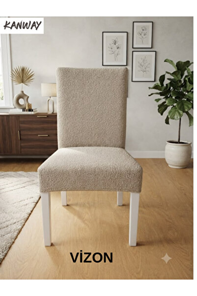 kanway Straw Pattern Chair Cover Lycra Flexible Washable Chair Cover (1Pcs)