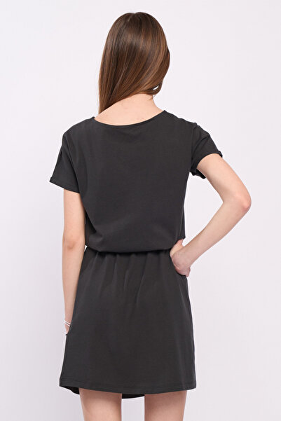 Kenvelo - Rochie maneca scurta dama de culoare uniforma