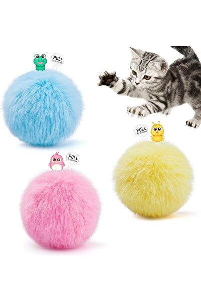 Potaroma Chirping Cat Toys Balls with SilverVine Catnip, Upgraded, 3 Pack Flu...