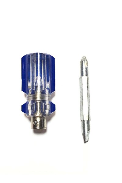 Generic A small two-way screwdriver 2 in 1 Blue