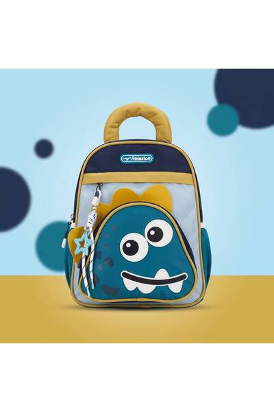 Relaxion Waterproof Fabric Backpack with Back and Shoulder Support for Kinder...