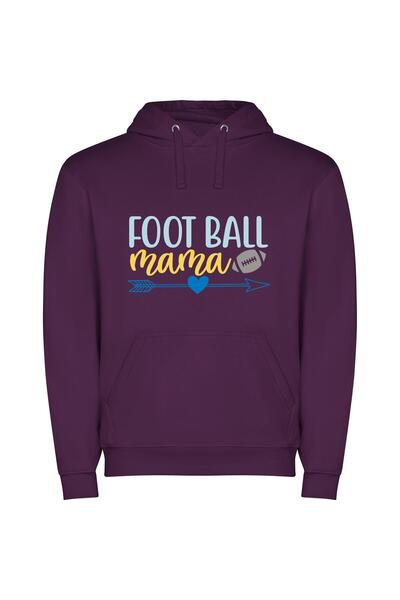 iLovePrints Mama's Superbowl Winning Shot Φούτερ με κουκούλα σε χρώμα Μωβ