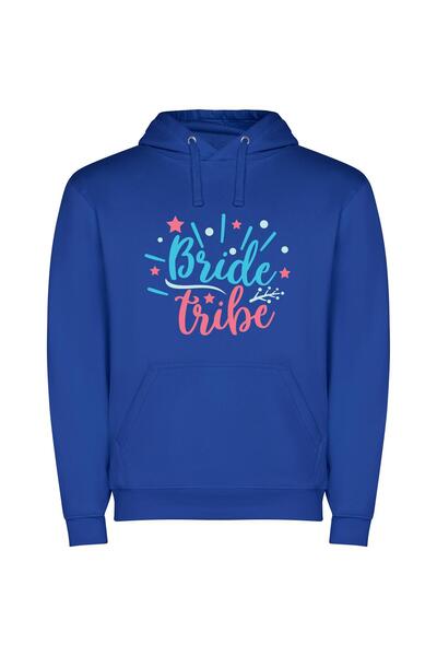 iLovePrints Tribal Wedding Bliss Φούτερ με κουκούλα σε χρώμα Μπλε