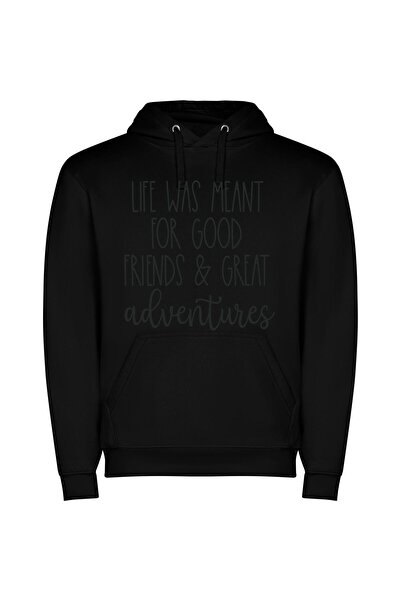 iLovePrints Boundless Adventures, Lifelong Friends Φούτερ με κουκούλα σε χρώμ...