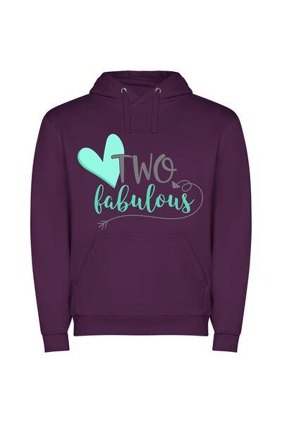 iLovePrints Fab Love Arrows Φούτερ με κουκούλα σε χρώμα Μωβ