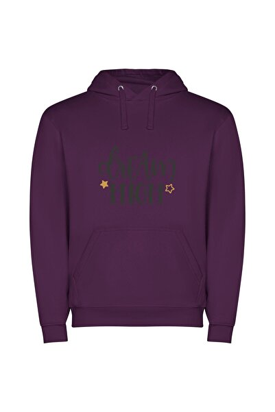iLovePrints Dream High: Elegant Simplicity Φούτερ με κουκούλα σε χρώμα Μωβ