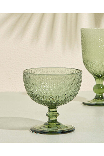REDTAG Green Glass Ice Cream Cup 250ml