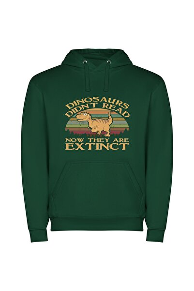 iLovePrints Fashionably Extinct: Literary Dinosaurs! Φούτερ με κουκούλα σε χρ...