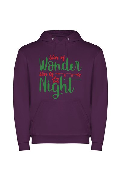 iLovePrints Stellar Wonderscape Φούτερ με κουκούλα σε χρώμα Μωβ