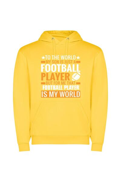 iLovePrints Son, My World: FanArt+ Φούτερ με κουκούλα σε χρώμα Κίτρινο