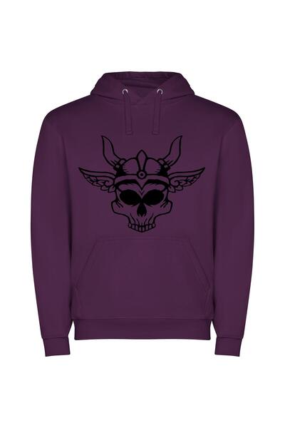 iLovePrints Enchanted Horned Phoenix Φούτερ με κουκούλα σε χρώμα Μωβ