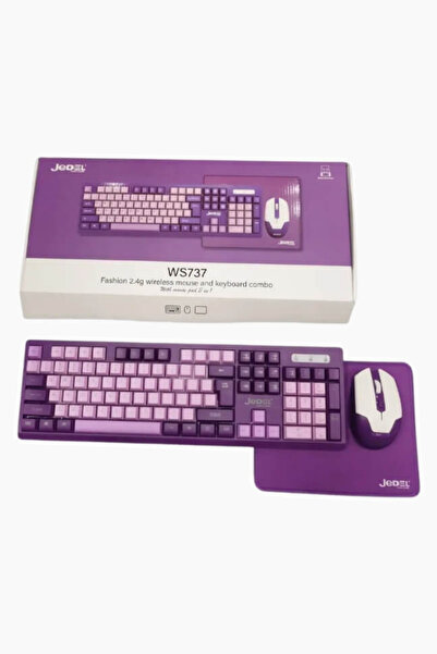 Sarftech Kablosuz 3in1 Set Ergonomik Klavye Mouse Mousepad Set -2.4Ghz USB Alıcılı Sessiz Klavye Seti